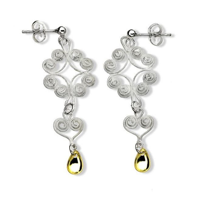 Hovedbilde Lang ørepynt. Nordlandssølv