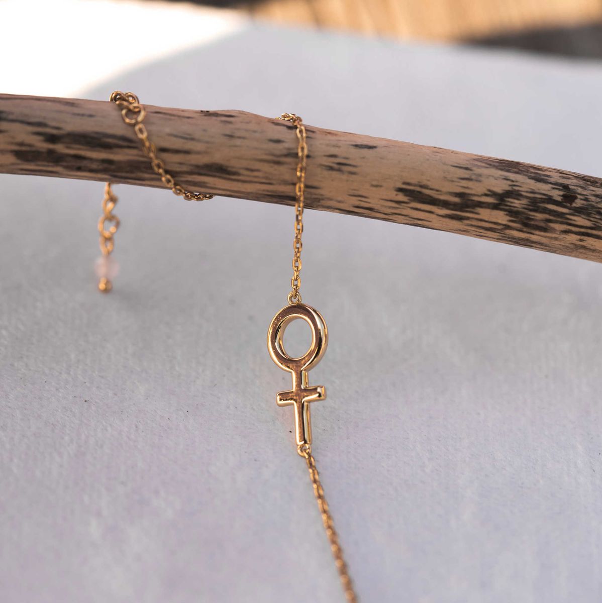 Serenity Femme armbånd i sølv med rosenkvarts