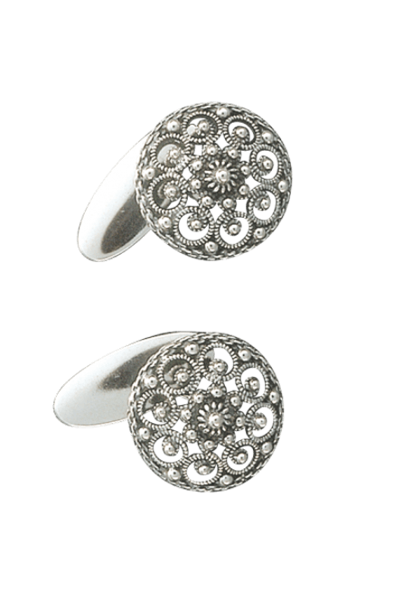 Hovedbilde Mansjettknappar, oksidert ...