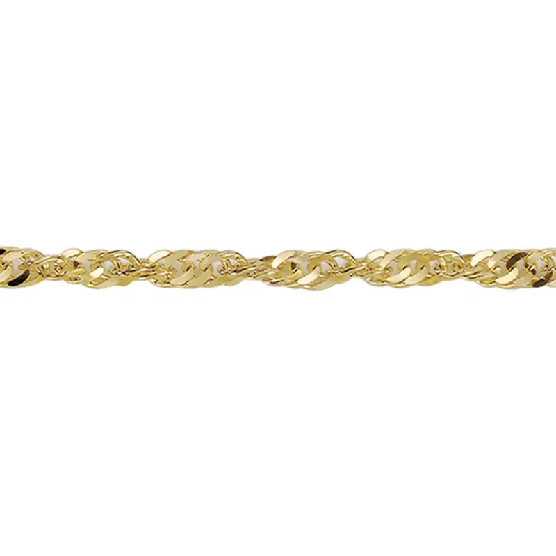 Singapore gult gull armbånd 585 2,8 mm