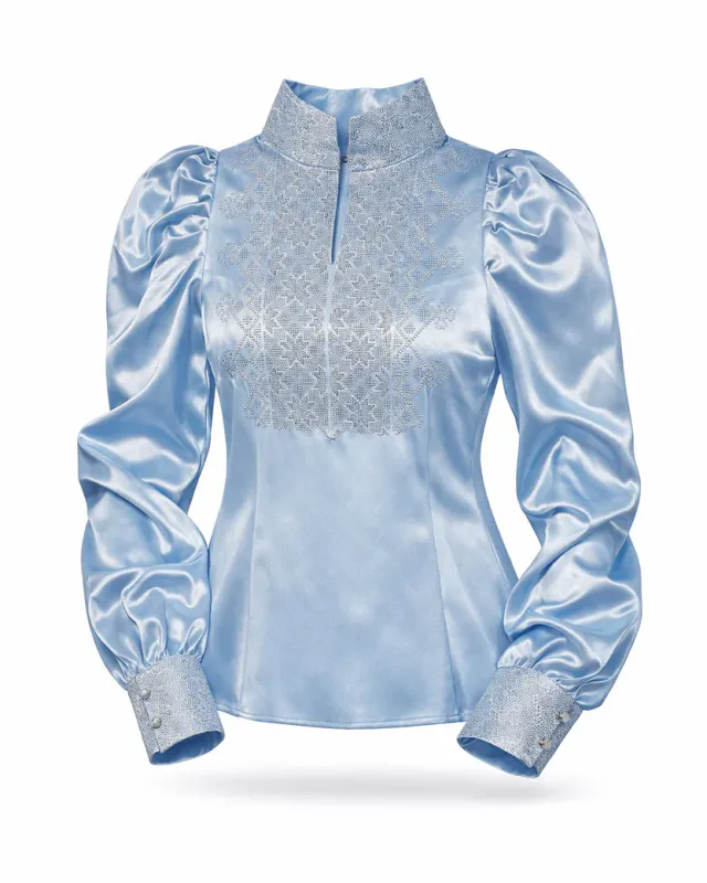 NORDlysblusen lyseblå