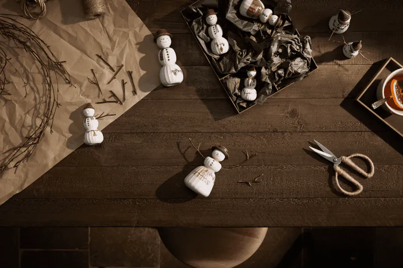 Hammershøi Christmas hengende Snømann 9,5 cm