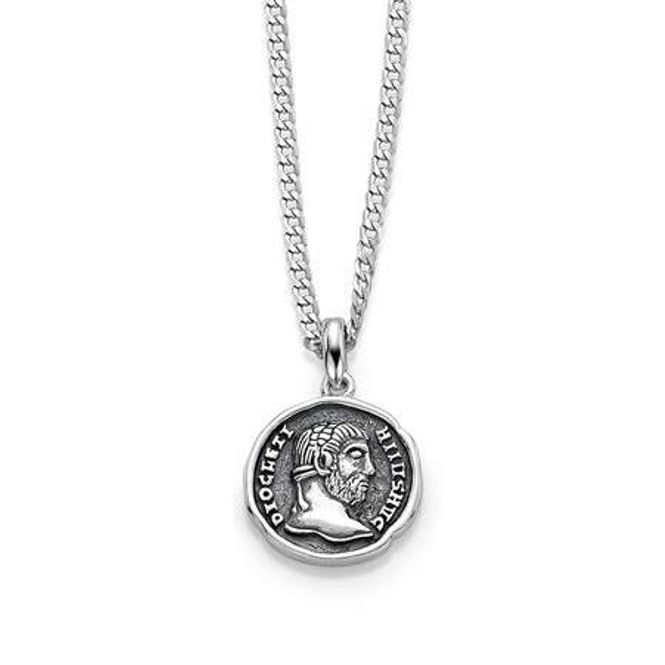 Hovedbilde GD Mann Mynt anheng i sølv