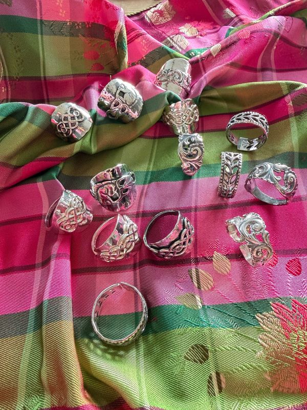 Sjalring/Skjerf-ring Ringebu oksidert