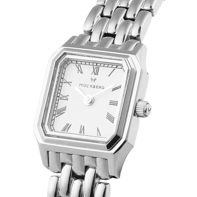 Mockberg Classic Square 18x19 mm sølv