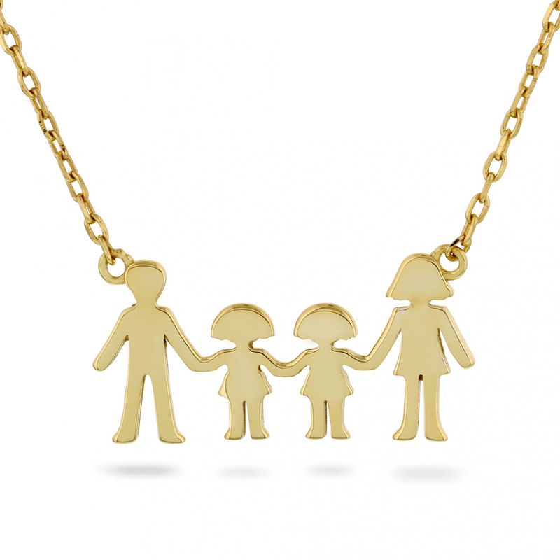 Familie - Smykke i sølv to jenter