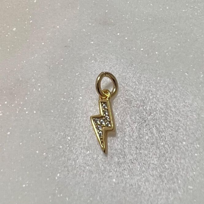 Hovedbilde Charms lyn gullforgylt sølv ...