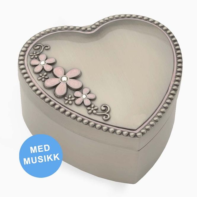 Hovedbilde Hjerte smykkeskrin med ...