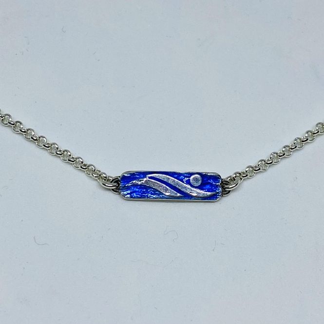 Hovedbilde Flyte armbånd i sølv og blått