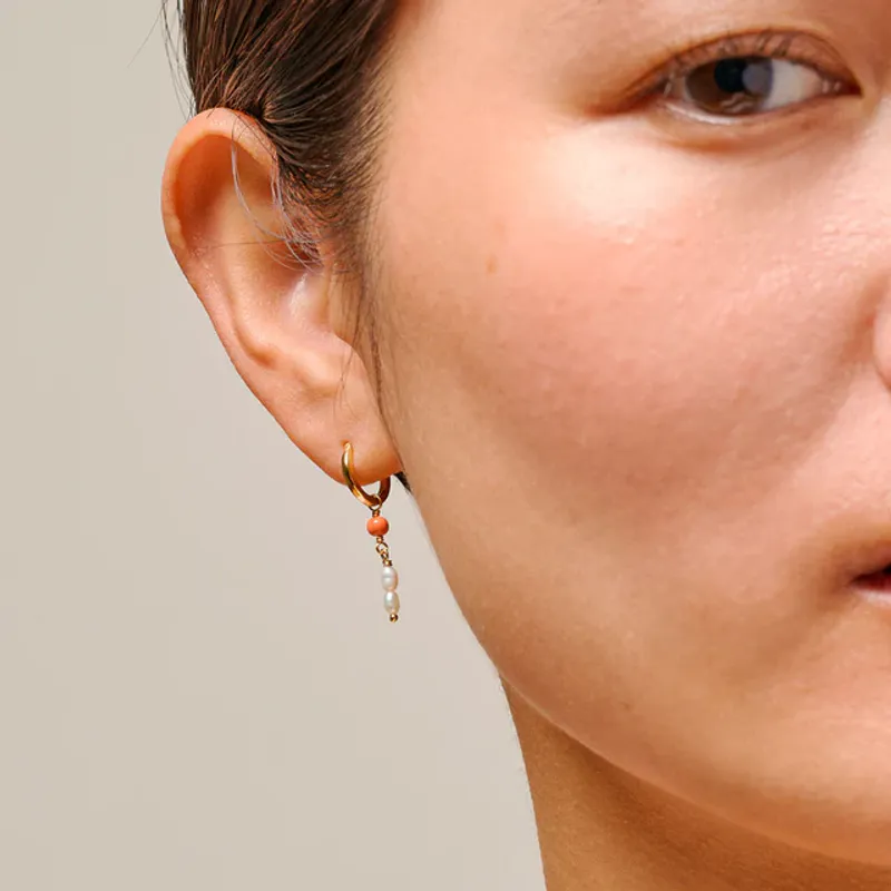 Enamel Live hoops Corall