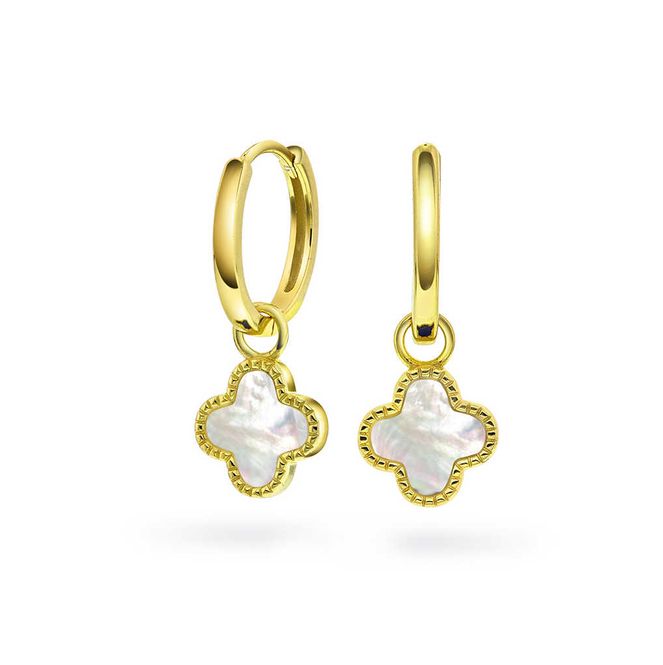 Hovedbilde Øreringer forgylt sølv med ...