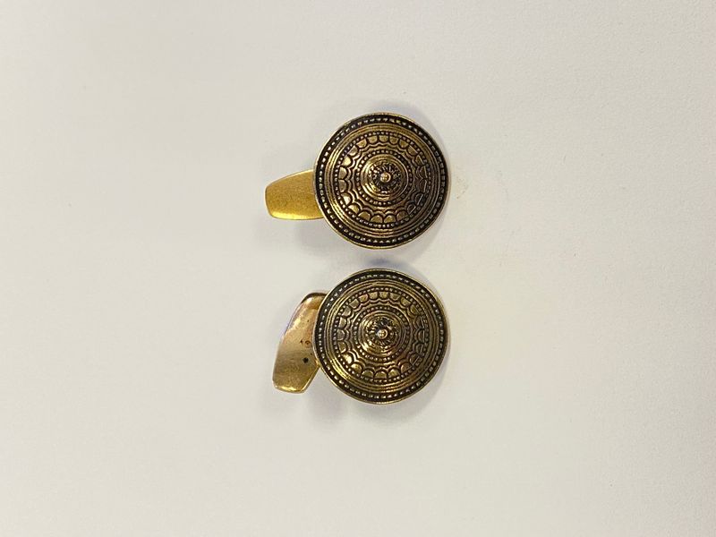 Totennåla mansjettknapper bronse