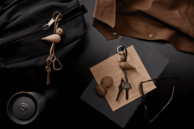 Kay Bojesen nøkkelring Fugl Sølv