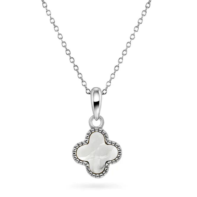 Hovedbilde Kløver smykke med Perlemor ...