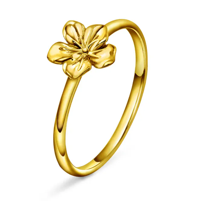 Hovedbilde Blossom ring gullforgylt