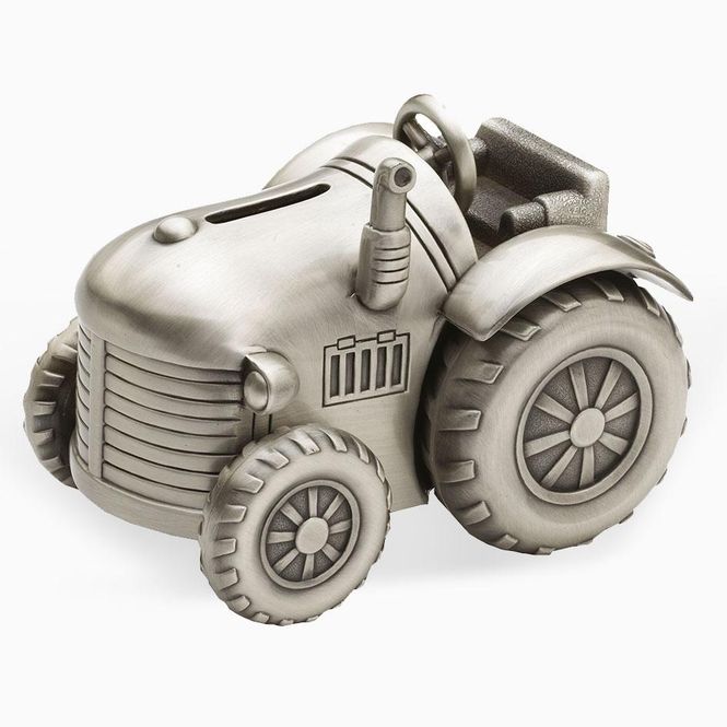 Hovedbilde Fortinnet sparebøsse traktor ...