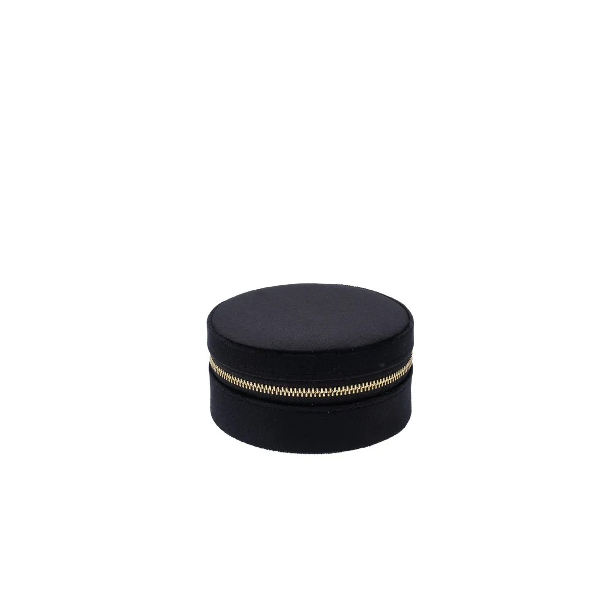 Dark Velvet Smykkeskrin rund Black