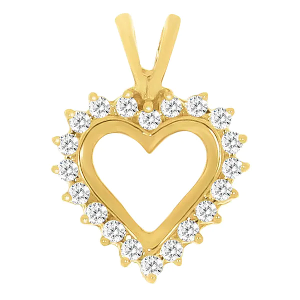 Hovedbilde Diamanthjerte anheng 0,25 ct ...
