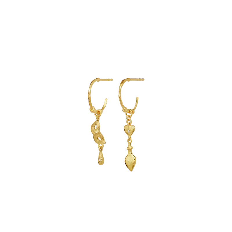 Maanesten Dolore Øredobber forgylt