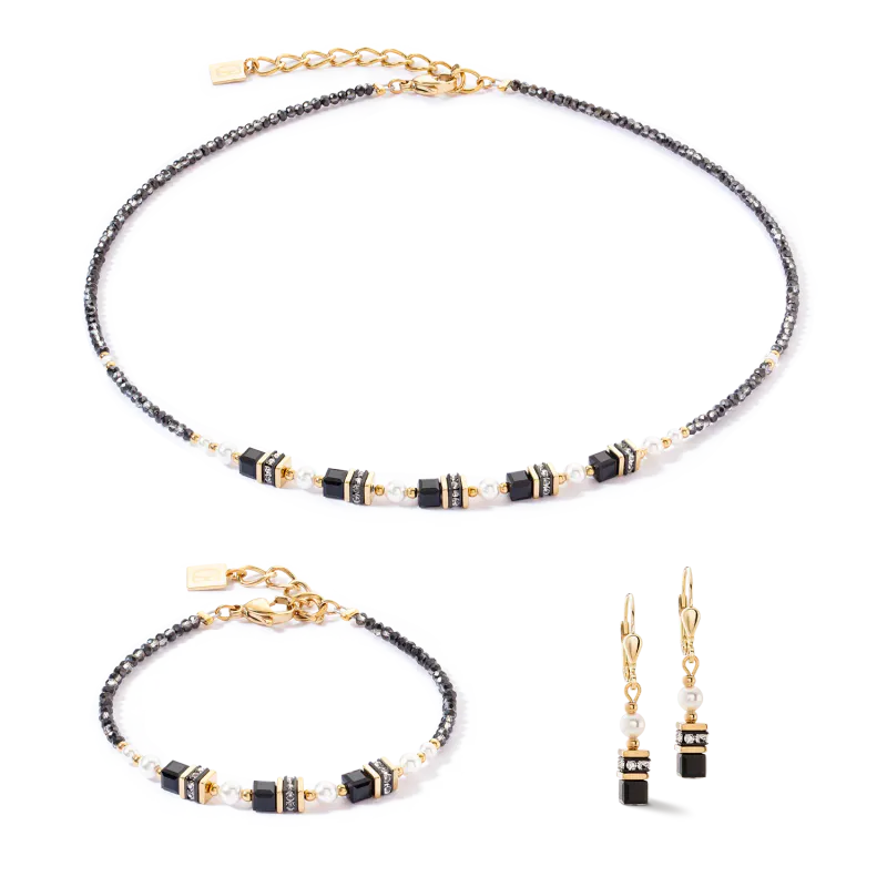 Cæur De Lion Sparkling Princess bracelet gold-black