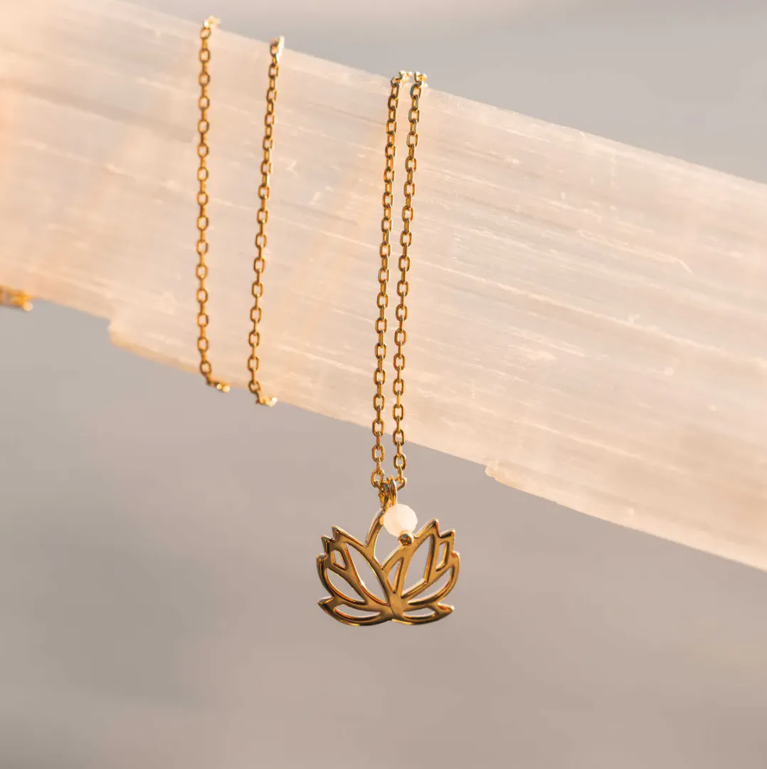 serenity lotus smykke rosenkvarts