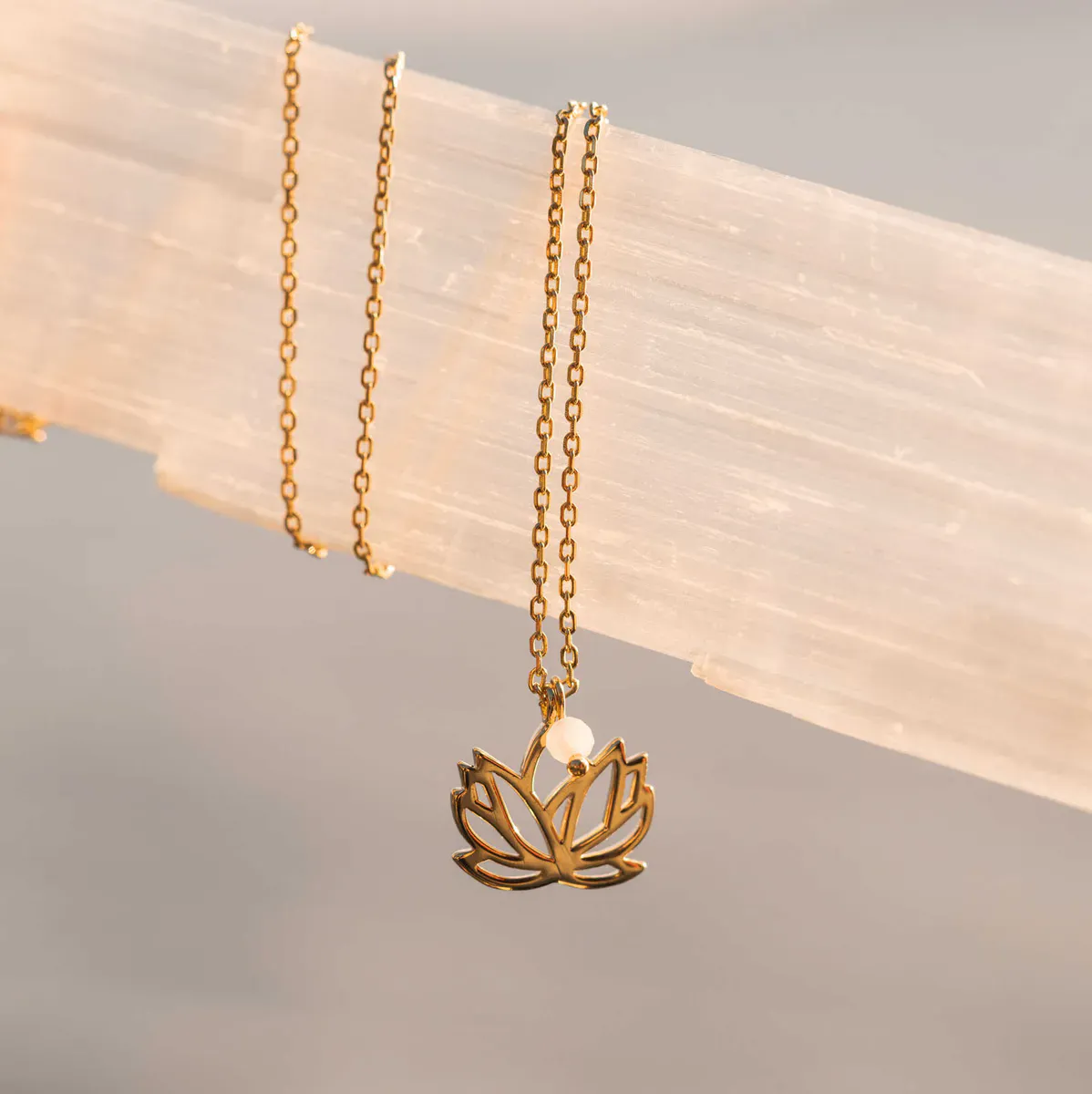 serenity lotus smykke rosenkvarts