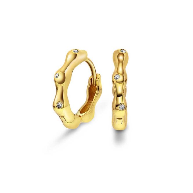 Hovedbilde Nora Mørk forgylt øreringer ...