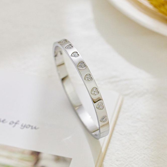 Hovedbilde Armring hjerte stål