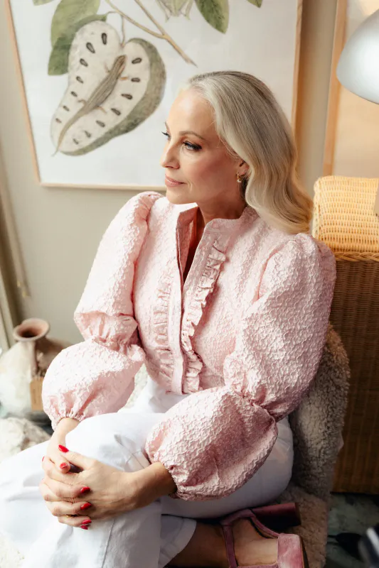 Janne Formoe Puffmedpaffblusen Rosa