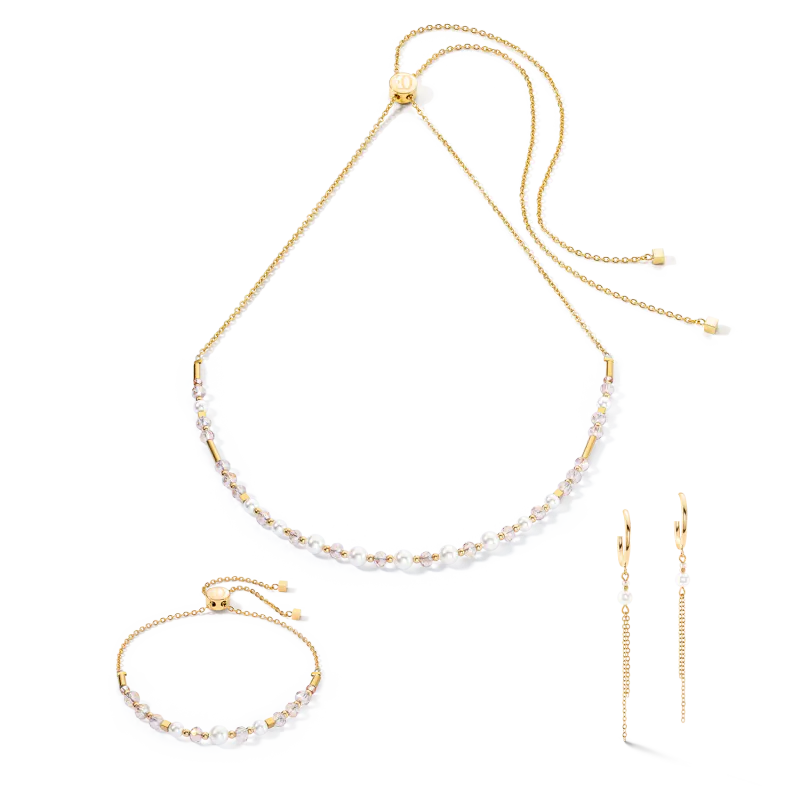 Cæur De Lion Ørepynt Prinsess perler og gull