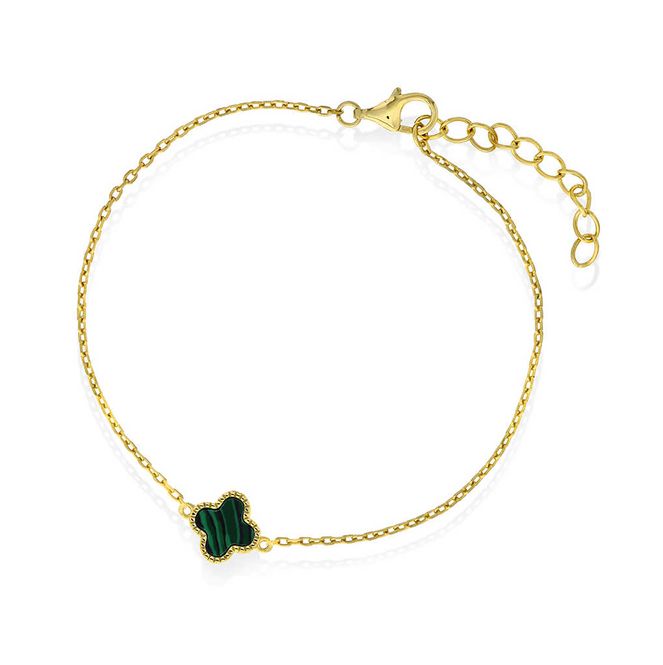 Hovedbilde Armbånd med grønn kløver 