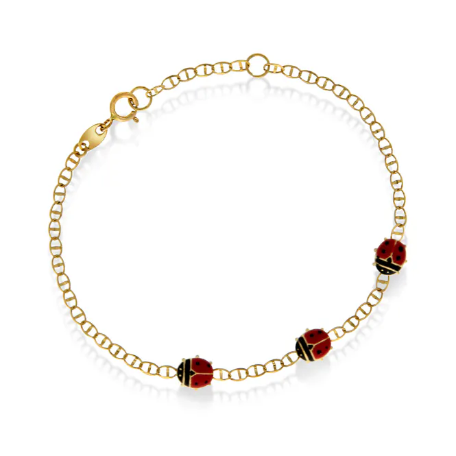 Hovedbilde EBA Marihøne gult gull armb ...