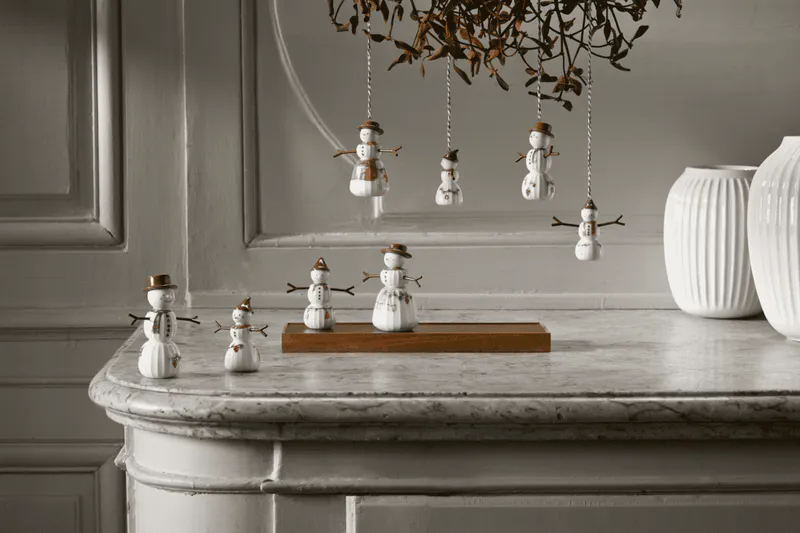 Hammershøi Christmas hengende Snømann 9,5 cm